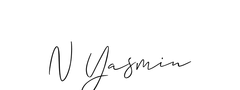 Once you've used our free online signature maker to create your best signature Allison_Script style, it's time to enjoy all of the benefits that N Yasmin name signing documents. N Yasmin signature style 2 images and pictures png