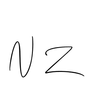 This is the best signature style for the N Z name. Also you like these signature font (Allison_Script). Mix name signature. N Z signature style 2 images and pictures png