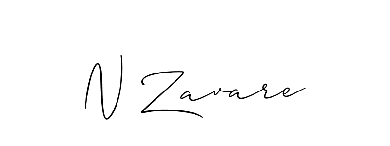 It looks lik you need a new signature style for name N Zavare. Design unique handwritten (Allison_Script) signature with our free signature maker in just a few clicks. N Zavare signature style 2 images and pictures png