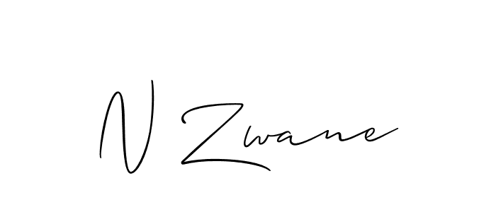 Allison_Script is a professional signature style that is perfect for those who want to add a touch of class to their signature. It is also a great choice for those who want to make their signature more unique. Get N Zwane name to fancy signature for free. N Zwane signature style 2 images and pictures png