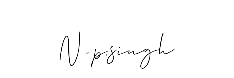 How to Draw N-p.singh signature style? Allison_Script is a latest design signature styles for name N-p.singh. N-p.singh signature style 2 images and pictures png