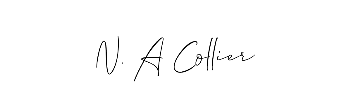 Best and Professional Signature Style for N. A Collier. Allison_Script Best Signature Style Collection. N. A Collier signature style 2 images and pictures png