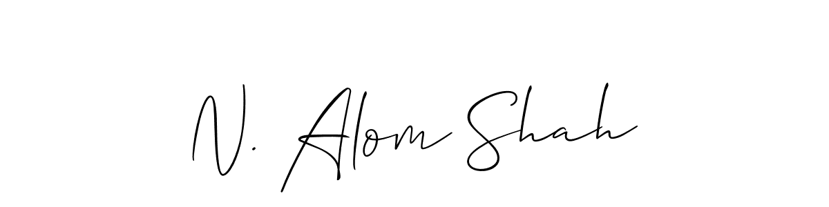 Here are the top 10 professional signature styles for the name N. Alom Shah. These are the best autograph styles you can use for your name. N. Alom Shah signature style 2 images and pictures png