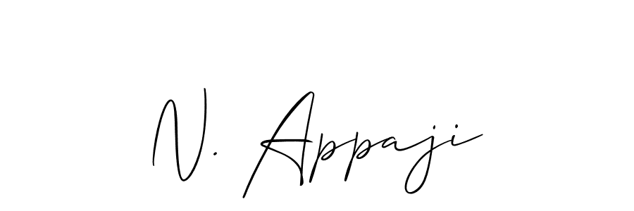 You should practise on your own different ways (Allison_Script) to write your name (N. Appaji) in signature. don't let someone else do it for you. N. Appaji signature style 2 images and pictures png