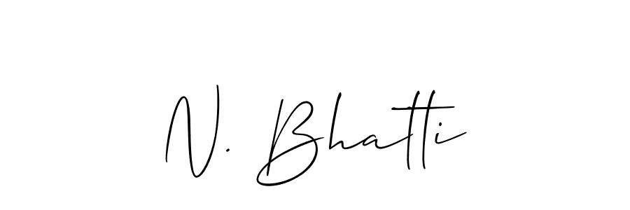 How to Draw N. Bhatti signature style? Allison_Script is a latest design signature styles for name N. Bhatti. N. Bhatti signature style 2 images and pictures png