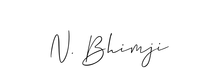 It looks lik you need a new signature style for name N. Bhimji. Design unique handwritten (Allison_Script) signature with our free signature maker in just a few clicks. N. Bhimji signature style 2 images and pictures png