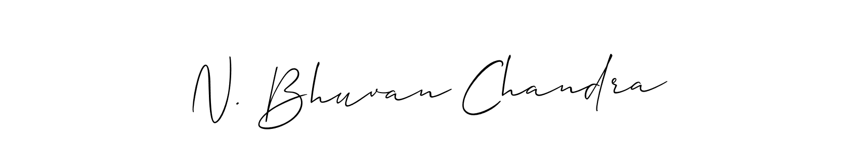 Best and Professional Signature Style for N. Bhuvan Chandra. Allison_Script Best Signature Style Collection. N. Bhuvan Chandra signature style 2 images and pictures png