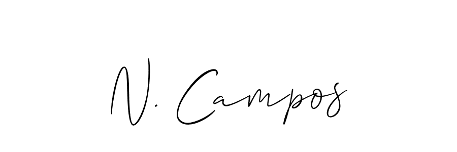 It looks lik you need a new signature style for name N. Campos. Design unique handwritten (Allison_Script) signature with our free signature maker in just a few clicks. N. Campos signature style 2 images and pictures png