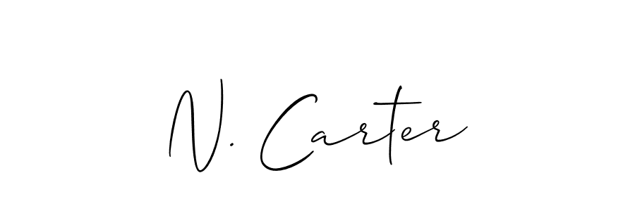 Also You can easily find your signature by using the search form. We will create N. Carter name handwritten signature images for you free of cost using Allison_Script sign style. N. Carter signature style 2 images and pictures png