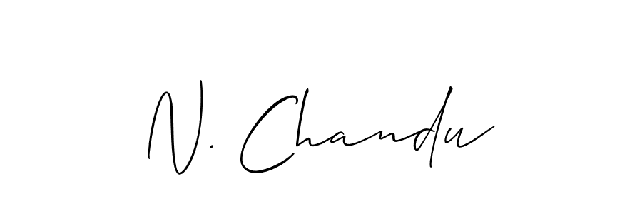 How to Draw N. Chandu signature style? Allison_Script is a latest design signature styles for name N. Chandu. N. Chandu signature style 2 images and pictures png