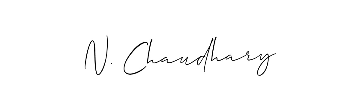 How to Draw N. Chaudhary signature style? Allison_Script is a latest design signature styles for name N. Chaudhary. N. Chaudhary signature style 2 images and pictures png