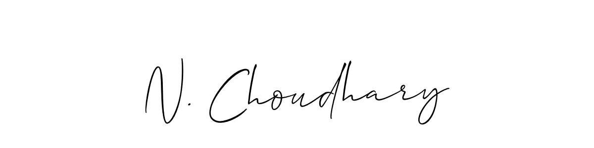 It looks lik you need a new signature style for name N. Choudhary. Design unique handwritten (Allison_Script) signature with our free signature maker in just a few clicks. N. Choudhary signature style 2 images and pictures png