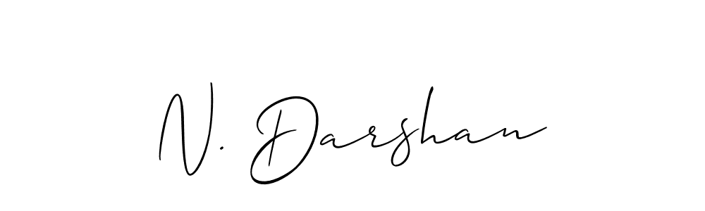 if you are searching for the best signature style for your name N. Darshan. so please give up your signature search. here we have designed multiple signature styles  using Allison_Script. N. Darshan signature style 2 images and pictures png