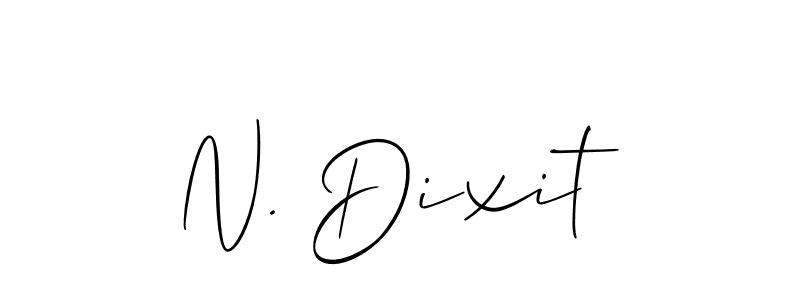 How to make N. Dixit signature? Allison_Script is a professional autograph style. Create handwritten signature for N. Dixit name. N. Dixit signature style 2 images and pictures png