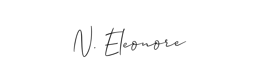 How to make N. Eleonore signature? Allison_Script is a professional autograph style. Create handwritten signature for N. Eleonore name. N. Eleonore signature style 2 images and pictures png