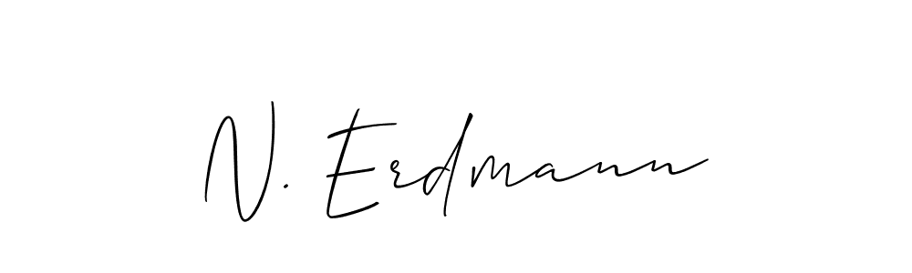 How to make N. Erdmann signature? Allison_Script is a professional autograph style. Create handwritten signature for N. Erdmann name. N. Erdmann signature style 2 images and pictures png