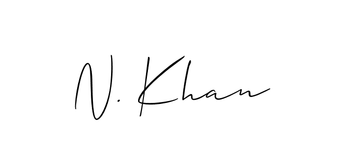 Make a beautiful signature design for name N. Khan. Use this online signature maker to create a handwritten signature for free. N. Khan signature style 2 images and pictures png