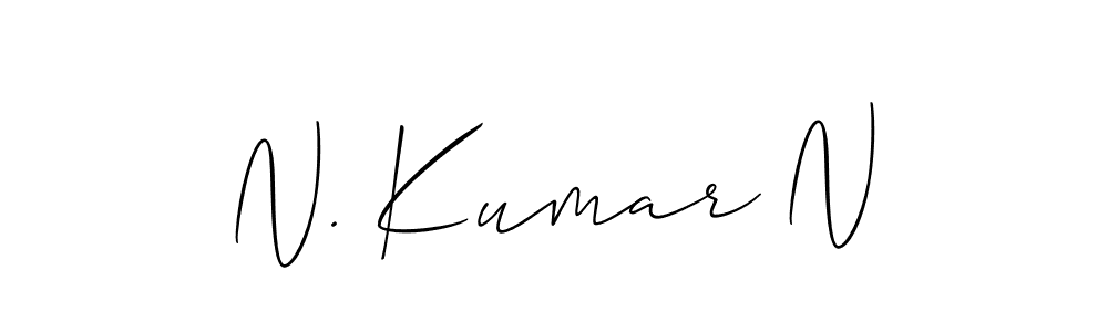 How to make N. Kumar N signature? Allison_Script is a professional autograph style. Create handwritten signature for N. Kumar N name. N. Kumar N signature style 2 images and pictures png