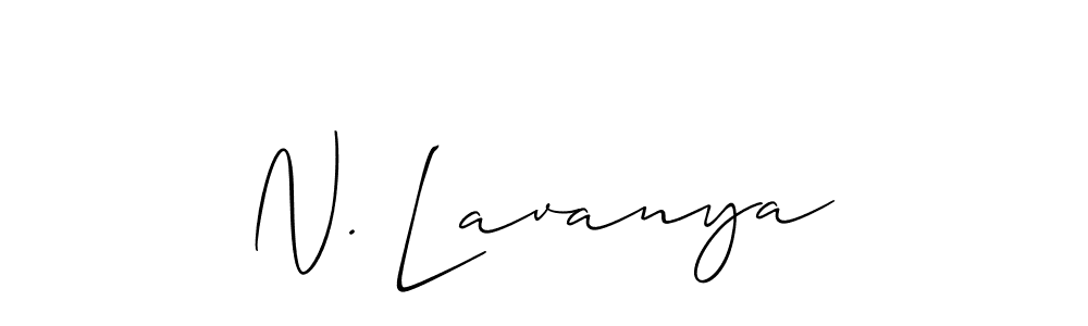 Best and Professional Signature Style for N. Lavanya. Allison_Script Best Signature Style Collection. N. Lavanya signature style 2 images and pictures png