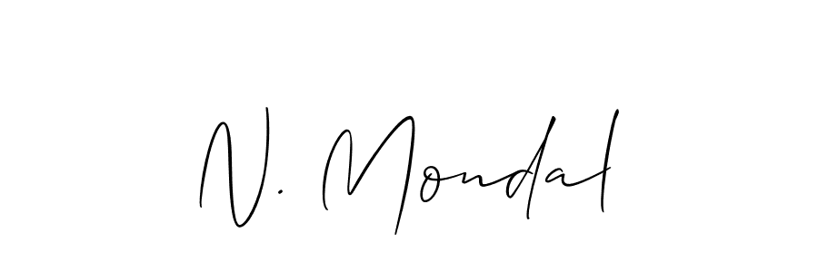 N. Mondal stylish signature style. Best Handwritten Sign (Allison_Script) for my name. Handwritten Signature Collection Ideas for my name N. Mondal. N. Mondal signature style 2 images and pictures png