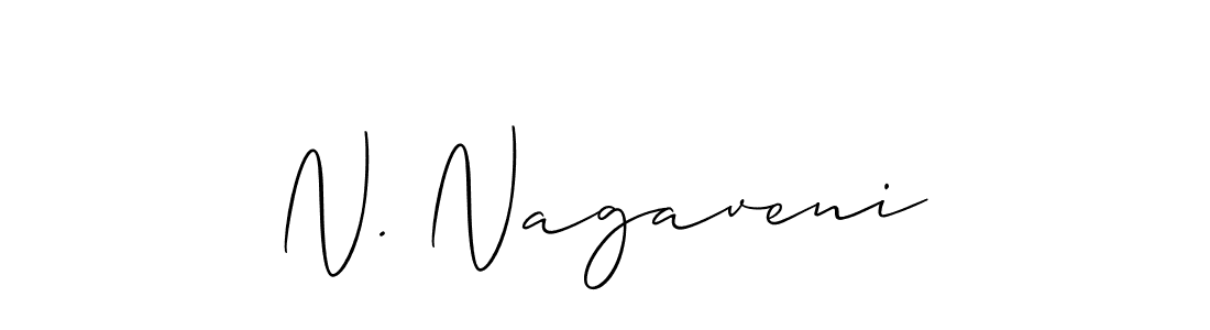 Make a short N. Nagaveni signature style. Manage your documents anywhere anytime using Allison_Script. Create and add eSignatures, submit forms, share and send files easily. N. Nagaveni signature style 2 images and pictures png