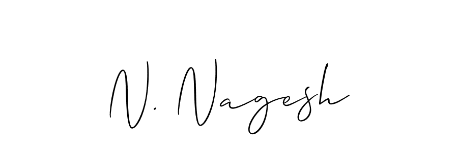 Make a beautiful signature design for name N. Nagesh. With this signature (Allison_Script) style, you can create a handwritten signature for free. N. Nagesh signature style 2 images and pictures png