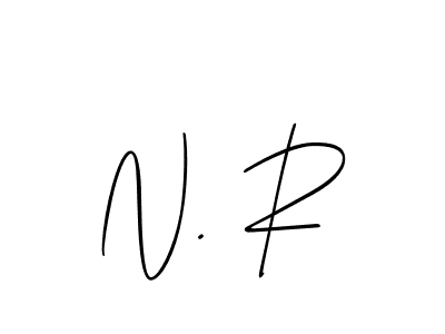 Also we have N. R name is the best signature style. Create professional handwritten signature collection using Allison_Script autograph style. N. R signature style 2 images and pictures png