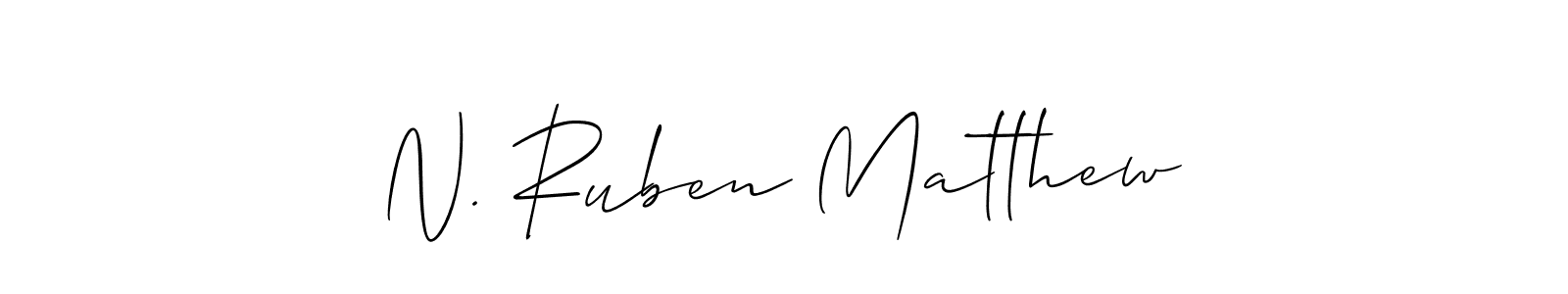 Make a beautiful signature design for name N. Ruben Matthew. Use this online signature maker to create a handwritten signature for free. N. Ruben Matthew signature style 2 images and pictures png