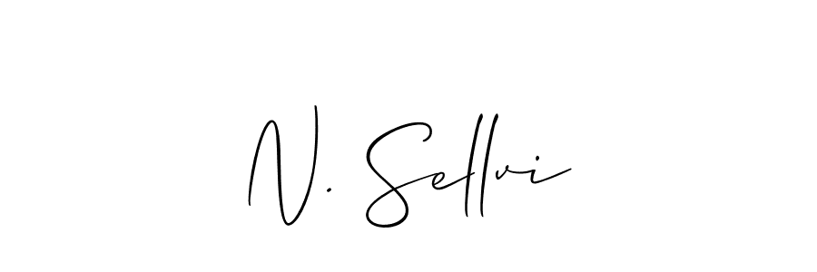 if you are searching for the best signature style for your name N. Sellvi. so please give up your signature search. here we have designed multiple signature styles  using Allison_Script. N. Sellvi signature style 2 images and pictures png