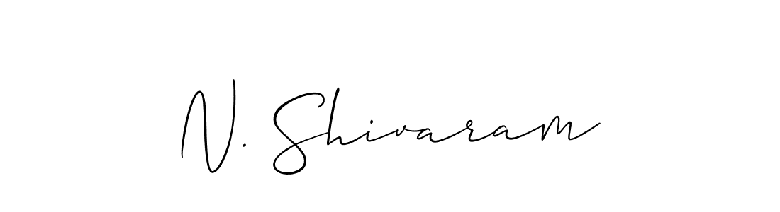 Create a beautiful signature design for name N. Shivaram. With this signature (Allison_Script) fonts, you can make a handwritten signature for free. N. Shivaram signature style 2 images and pictures png