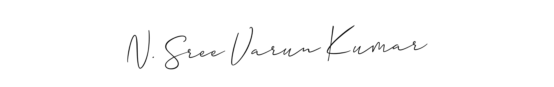 Design your own signature with our free online signature maker. With this signature software, you can create a handwritten (Allison_Script) signature for name N. Sree Varun Kumar. N. Sree Varun Kumar signature style 2 images and pictures png