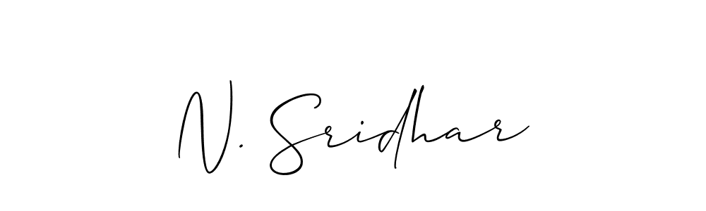 How to Draw N. Sridhar signature style? Allison_Script is a latest design signature styles for name N. Sridhar. N. Sridhar signature style 2 images and pictures png