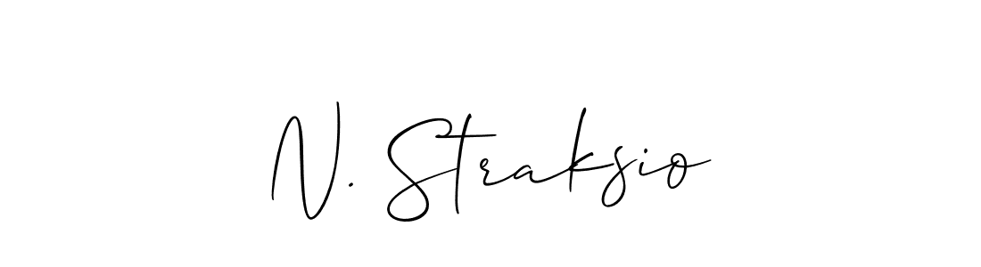 Best and Professional Signature Style for N. Straksio. Allison_Script Best Signature Style Collection. N. Straksio signature style 2 images and pictures png