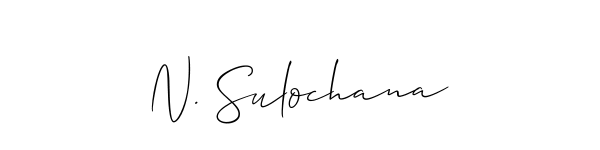 Also we have N. Sulochana name is the best signature style. Create professional handwritten signature collection using Allison_Script autograph style. N. Sulochana signature style 2 images and pictures png