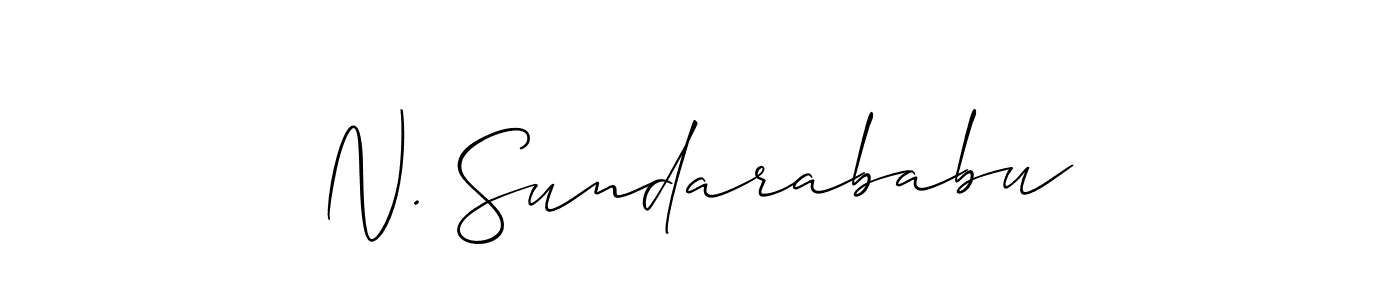 You can use this online signature creator to create a handwritten signature for the name N. Sundarababu. This is the best online autograph maker. N. Sundarababu signature style 2 images and pictures png