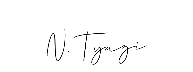 if you are searching for the best signature style for your name N. Tyagi. so please give up your signature search. here we have designed multiple signature styles  using Allison_Script. N. Tyagi signature style 2 images and pictures png