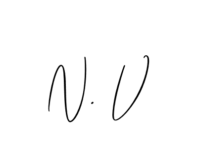 How to make N. V signature? Allison_Script is a professional autograph style. Create handwritten signature for N. V name. N. V signature style 2 images and pictures png