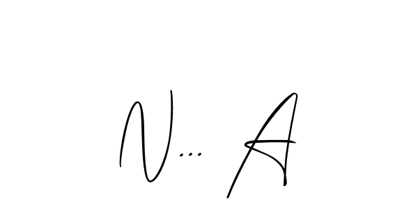 Make a beautiful signature design for name N... A. With this signature (Allison_Script) style, you can create a handwritten signature for free. N... A signature style 2 images and pictures png