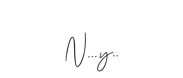 The best way (Allison_Script) to make a short signature is to pick only two or three words in your name. The name N...y.. include a total of six letters. For converting this name. N...y.. signature style 2 images and pictures png