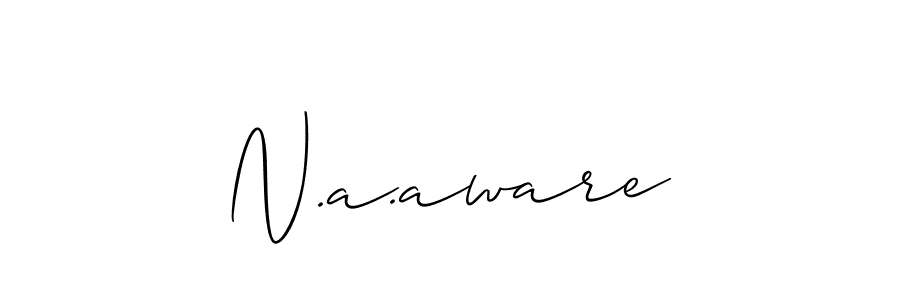 How to make N.a.aware signature? Allison_Script is a professional autograph style. Create handwritten signature for N.a.aware name. N.a.aware signature style 2 images and pictures png