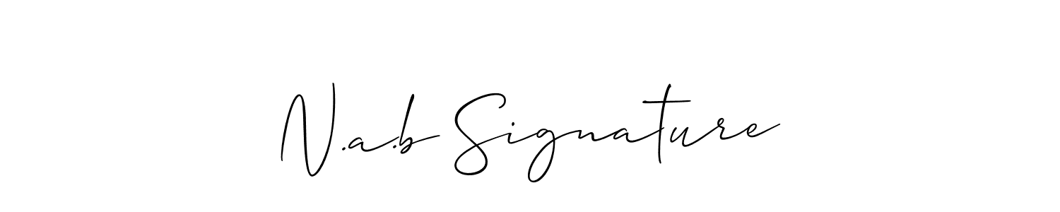 See photos of N.a.b Signature official signature by Spectra . Check more albums & portfolios. Read reviews & check more about Allison_Script font. N.a.b Signature signature style 2 images and pictures png