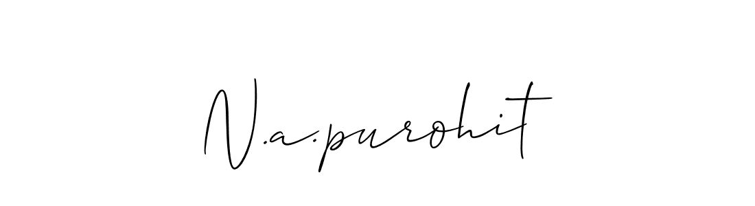 Best and Professional Signature Style for N.a.purohit. Allison_Script Best Signature Style Collection. N.a.purohit signature style 2 images and pictures png