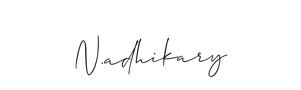 Make a beautiful signature design for name N.adhikary. Use this online signature maker to create a handwritten signature for free. N.adhikary signature style 2 images and pictures png