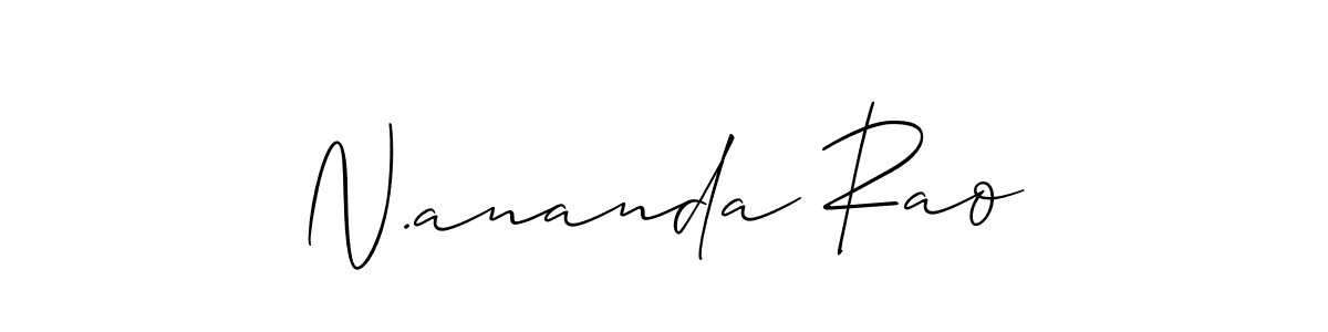 Use a signature maker to create a handwritten signature online. With this signature software, you can design (Allison_Script) your own signature for name N.ananda Rao. N.ananda Rao signature style 2 images and pictures png