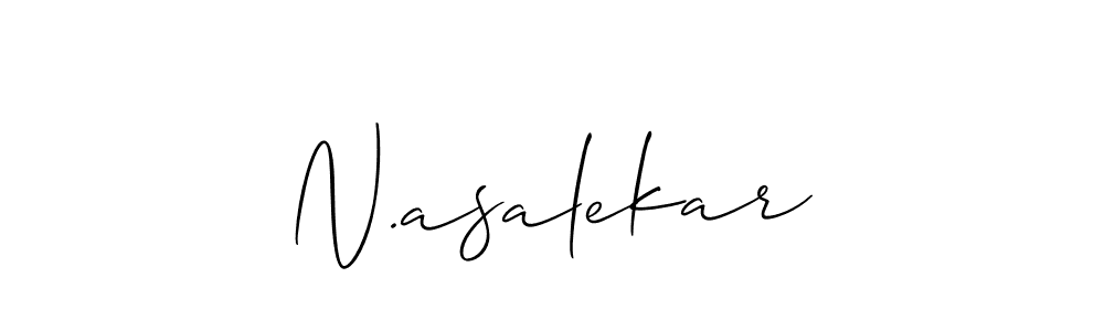 Make a beautiful signature design for name N.asalekar. Use this online signature maker to create a handwritten signature for free. N.asalekar signature style 2 images and pictures png