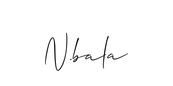 Make a beautiful signature design for name N.bala. Use this online signature maker to create a handwritten signature for free. N.bala signature style 2 images and pictures png