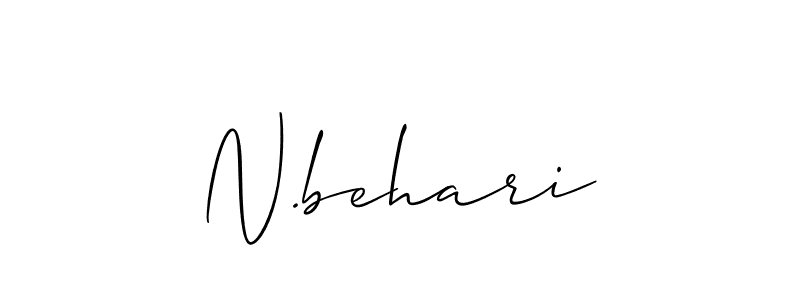 if you are searching for the best signature style for your name N.behari. so please give up your signature search. here we have designed multiple signature styles  using Allison_Script. N.behari signature style 2 images and pictures png