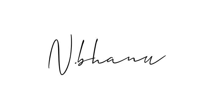 if you are searching for the best signature style for your name N.bhanu. so please give up your signature search. here we have designed multiple signature styles  using Allison_Script. N.bhanu signature style 2 images and pictures png