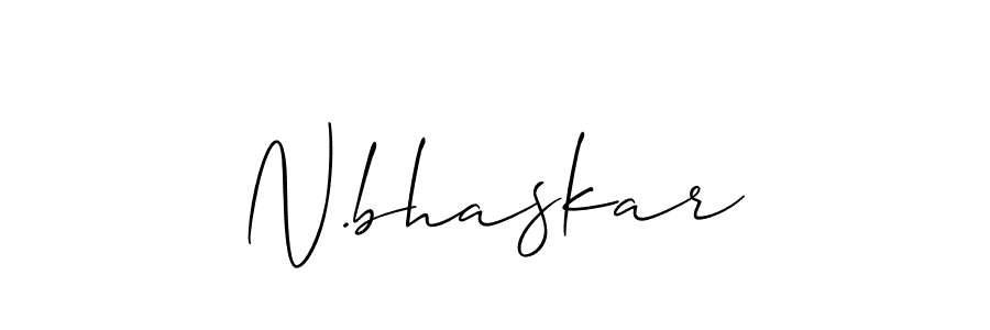 N.bhaskar stylish signature style. Best Handwritten Sign (Allison_Script) for my name. Handwritten Signature Collection Ideas for my name N.bhaskar. N.bhaskar signature style 2 images and pictures png
