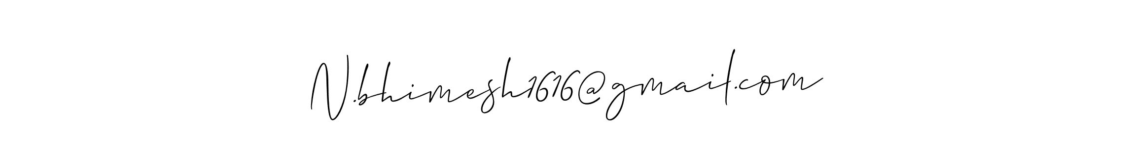 How to make N.bhimesh1616@gmail.com name signature. Use Allison_Script style for creating short signs online. This is the latest handwritten sign. N.bhimesh1616@gmail.com signature style 2 images and pictures png